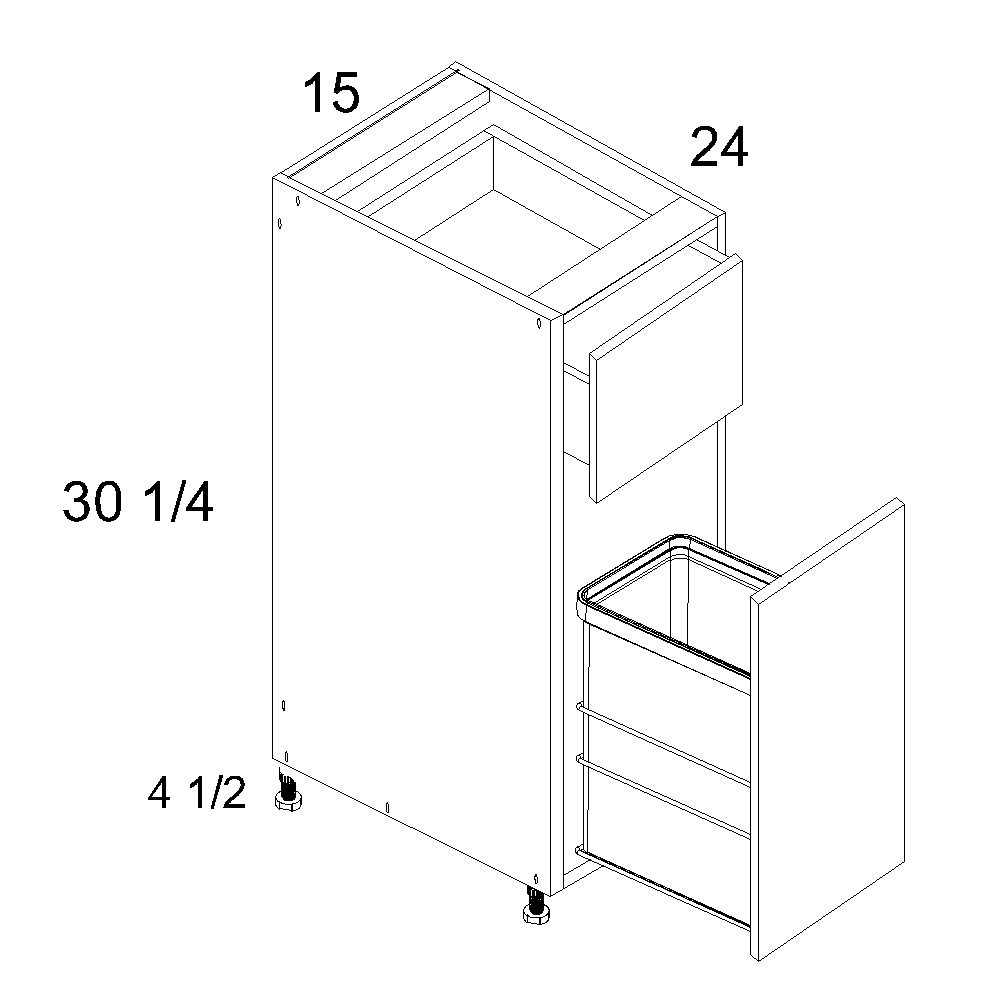 Doorless cabinet diagram