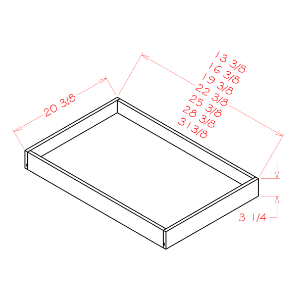 Roll Out Shelves diagram, RS18-TypeA