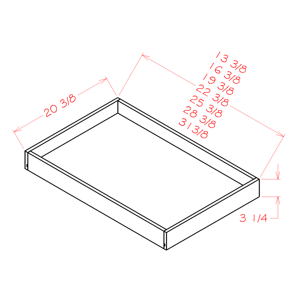 Roll Out Shelves diagram, RS21-TypeA