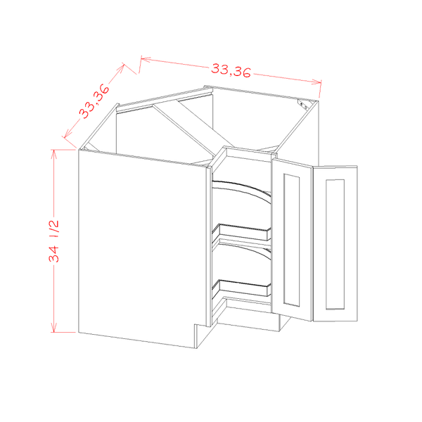 CW-LSB36 dimension diagram