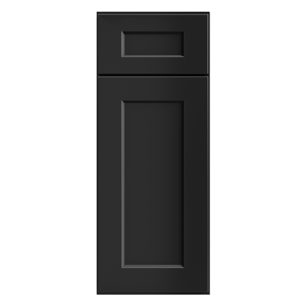 Display Front cabinet diagram, Shaker Black SB-B12-DisplayFront