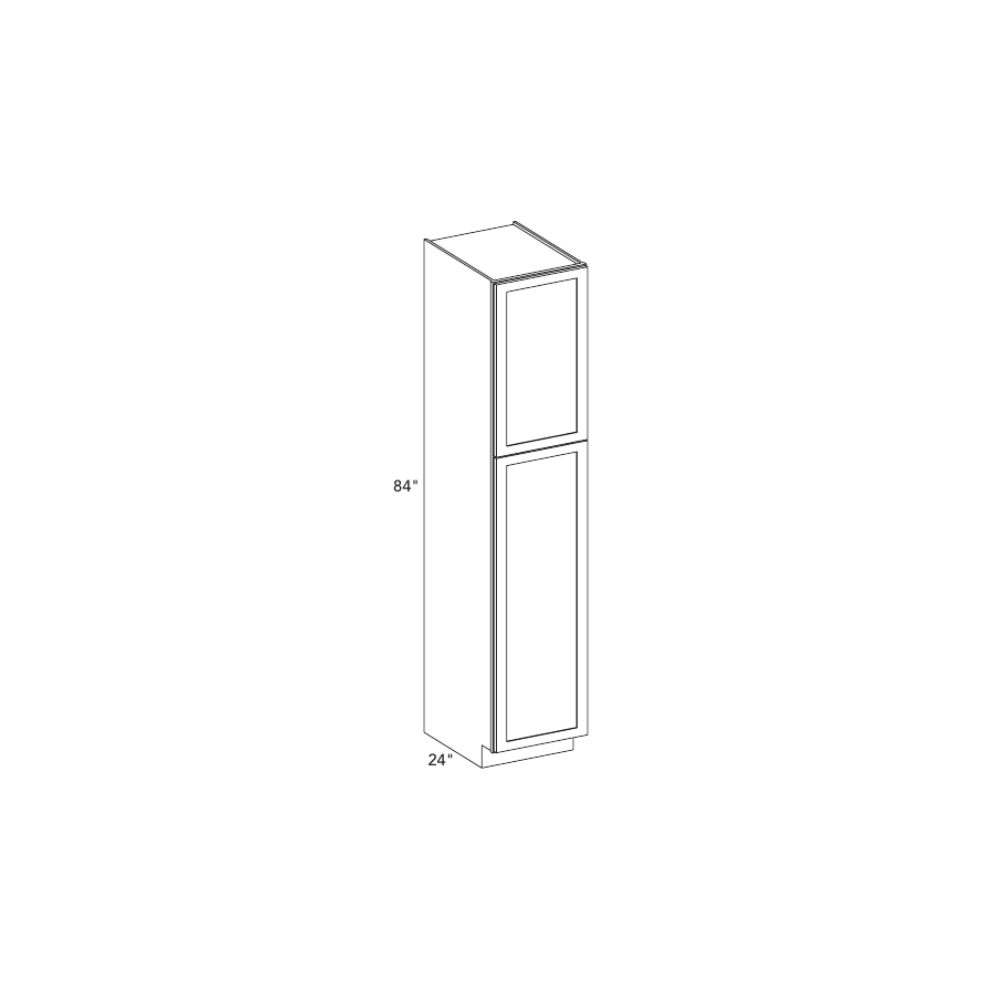 Shaker Sky PC188424 cabinet layout diagram