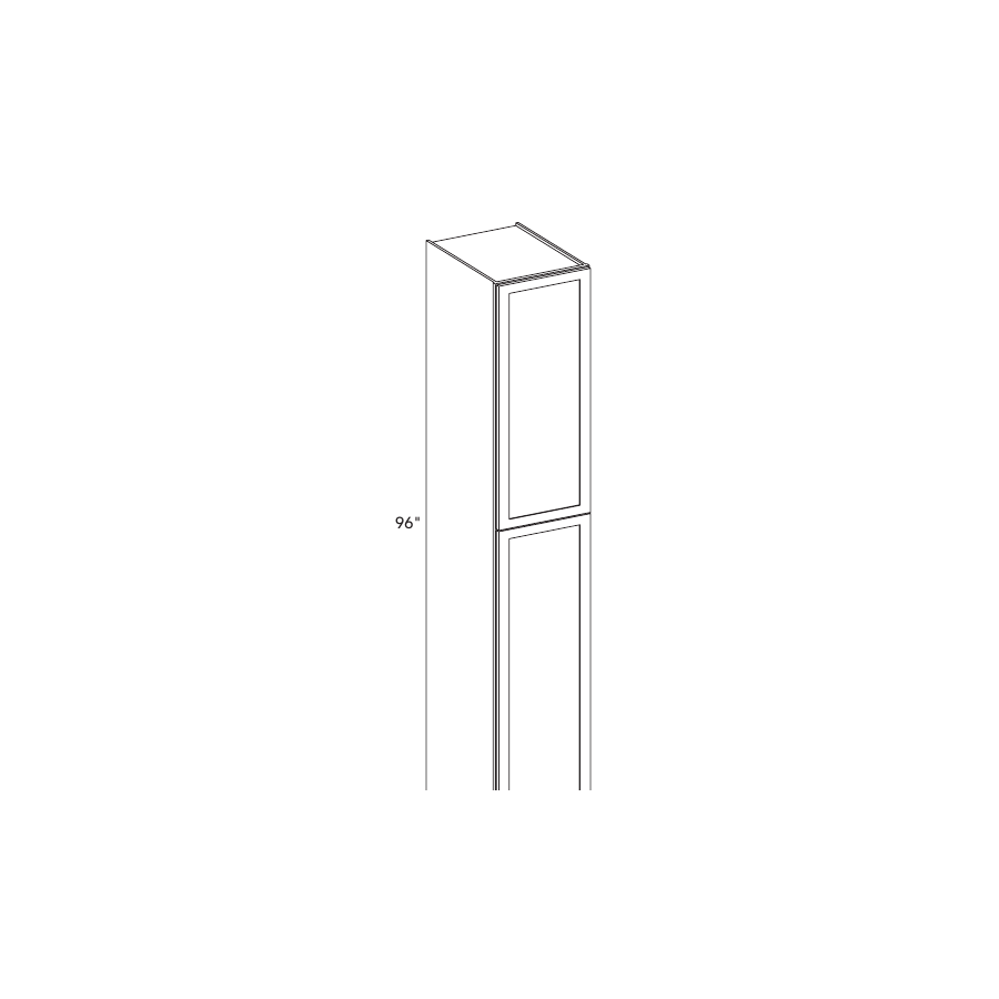 Shaker Sky PC189624 cabinet layout diagram