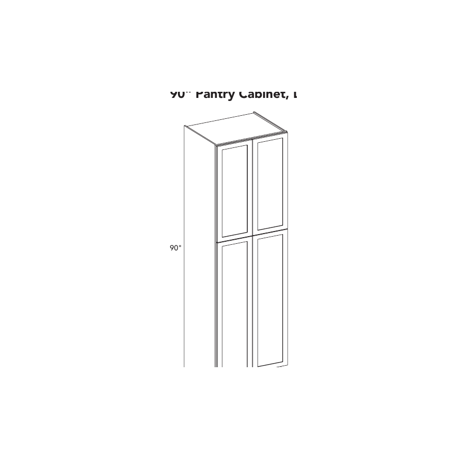 Shaker Sky PC309024 cabinet layout diagram