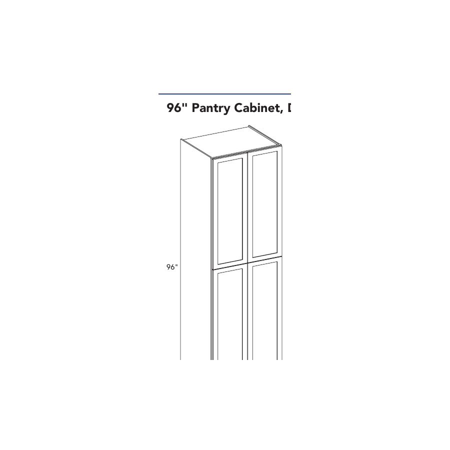 Shaker Sky PC309624 cabinet layout diagram
