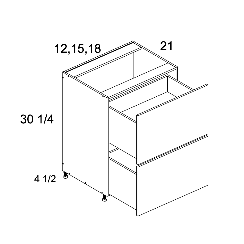 Cabinet diagram — Vanity Cabinet - 2VDB30