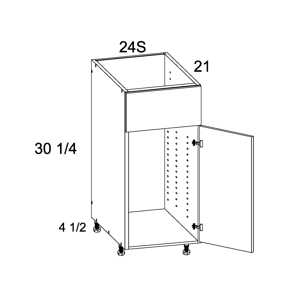 Doorless cabinet diagram