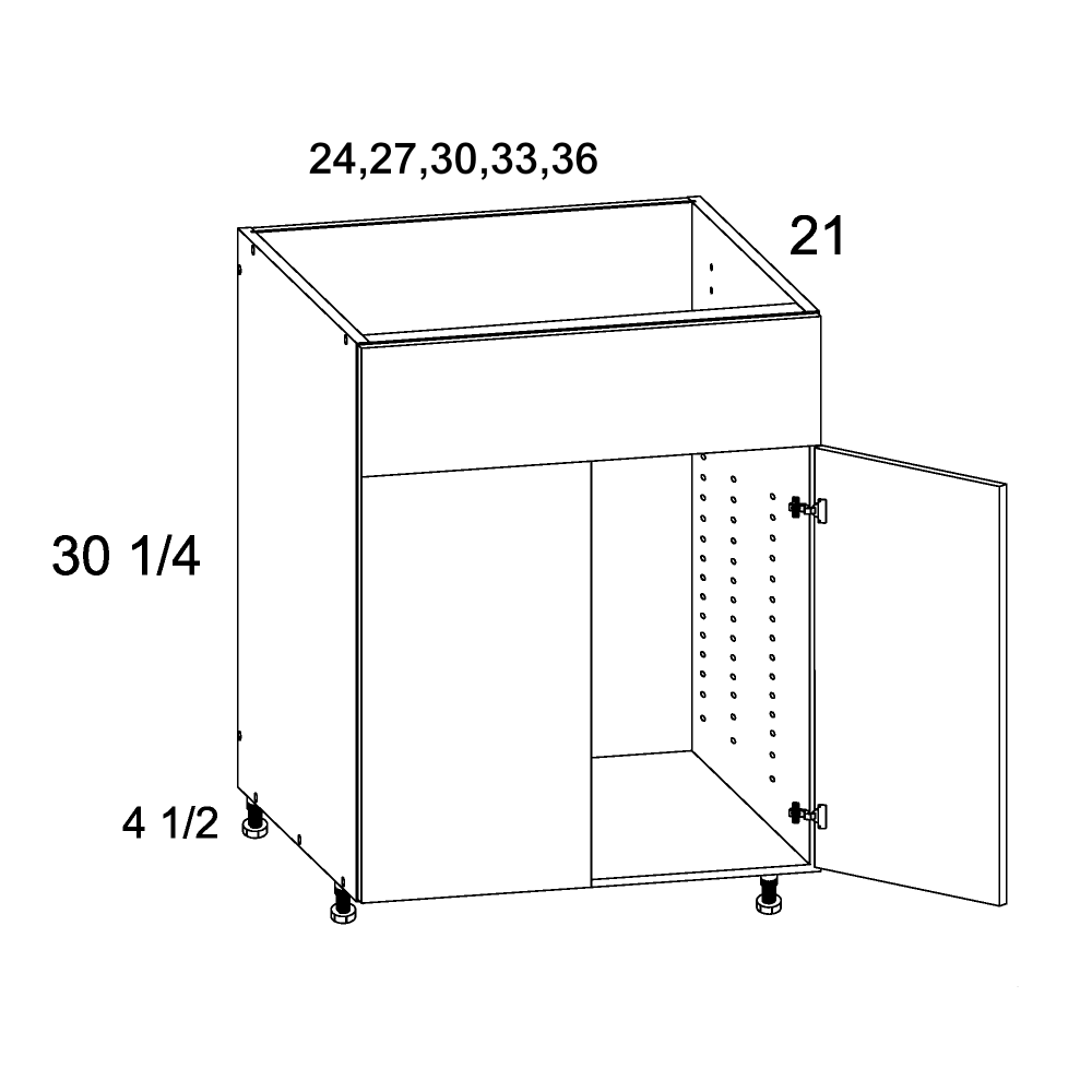Doorless cabinet diagram