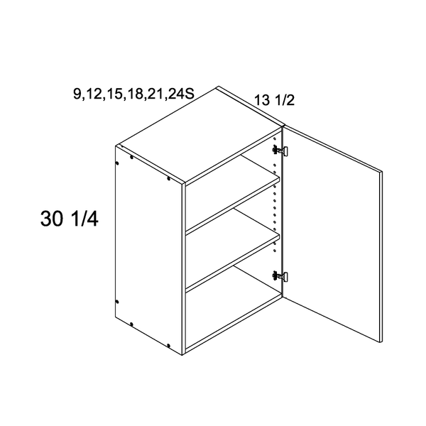 Cabinet diagram — Wall Cabinet – W2130