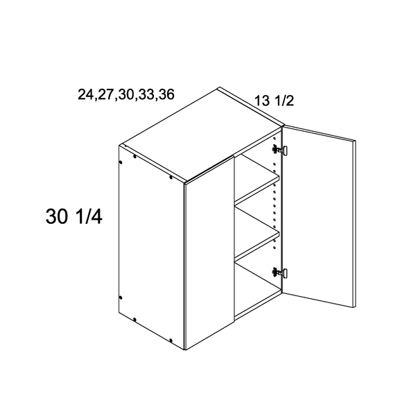 Cabinet diagram — Wall Cabinet – W3630