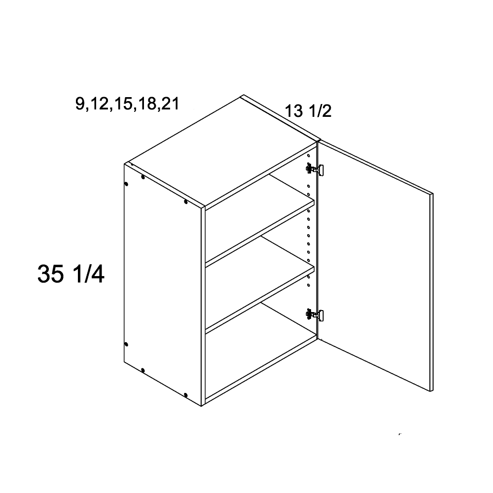 Doorless cabinet diagram