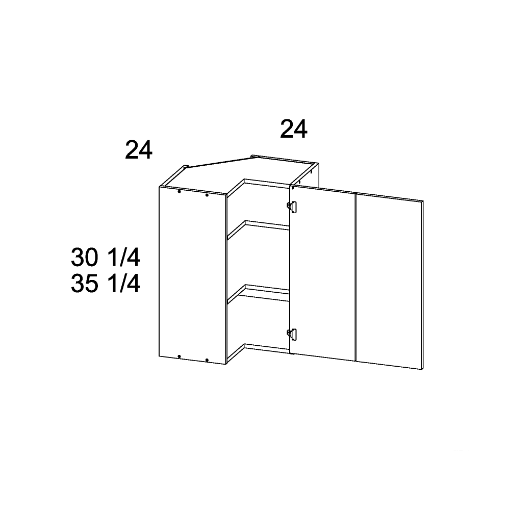 Cabinet diagram — Wall Cabinet – WER2435