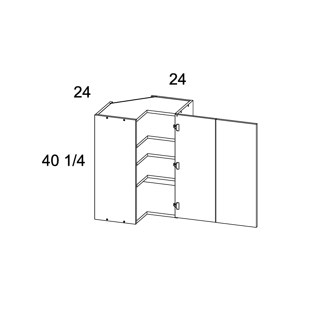 Cabinet diagram — Wall Cabinet – WER2440
