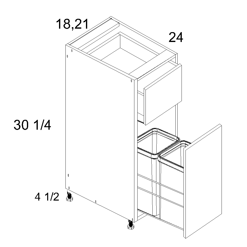 Doorless cabinet diagram
