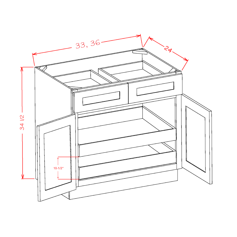 OS-B362RS cabinet diagram