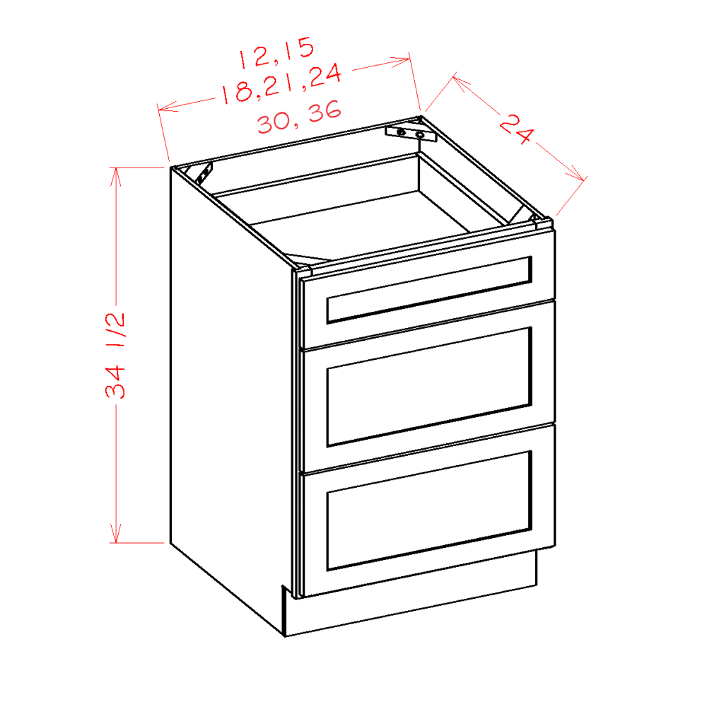 HR-3DB24 cabinet specification diagram
