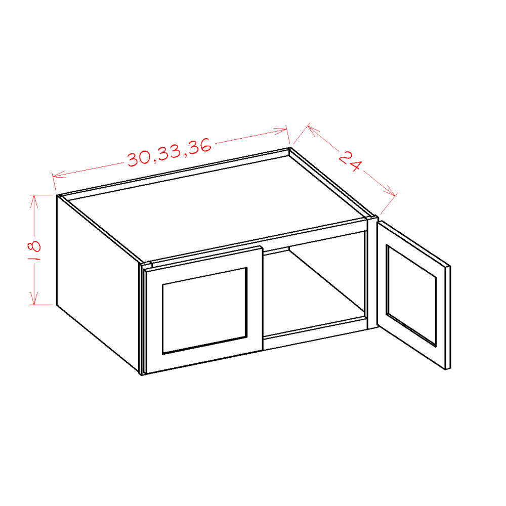 HR-W301824 cabinet specification diagram