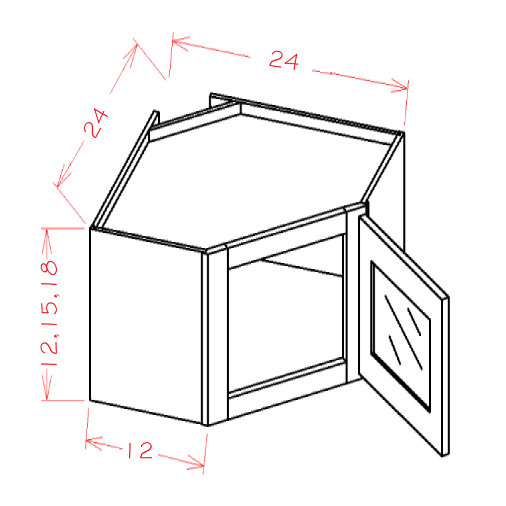 SH-DCW2415GD cabinet diagram